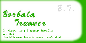 borbala trummer business card